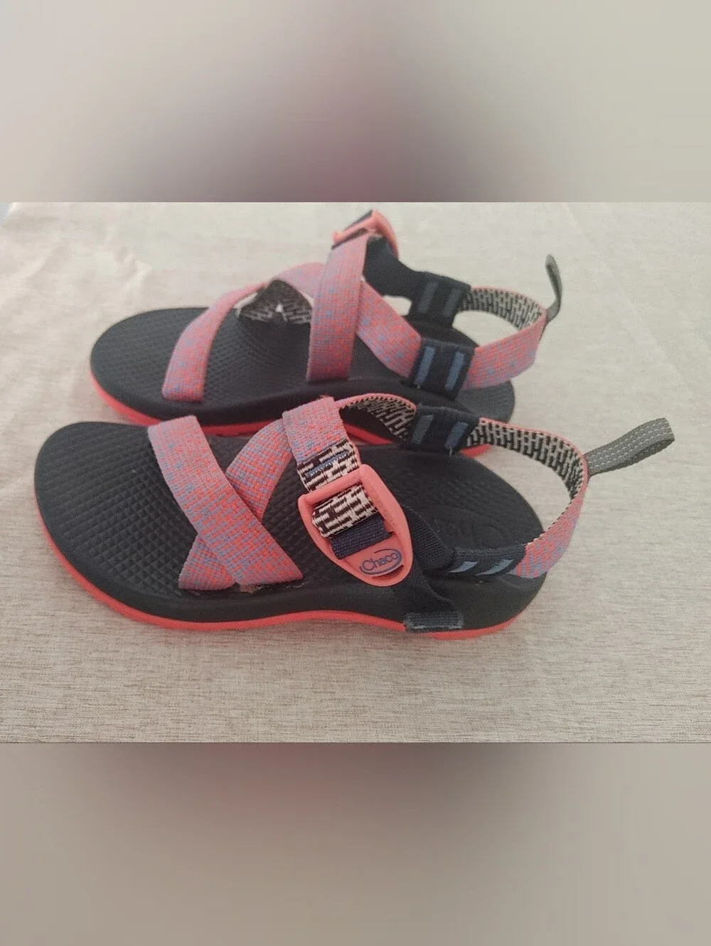 Chaco Kids' Z1 Ecotread Sandals Hiking Sandals In Penny Coral